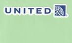 United Airlines sticker - 13cm x 2,5cm, Nieuw, Overige typen, Ophalen of Verzenden