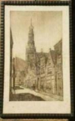 Ets zuiderkerk Enkhuizen Zuiderkerksteeg P den Hertog Scheen, Antiek en Kunst, Ophalen