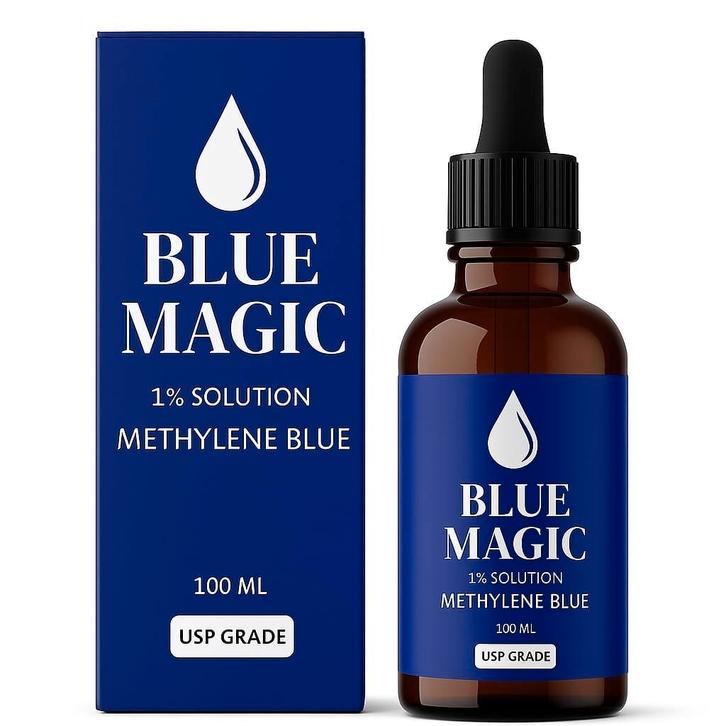 Methylene Blue USP - 100ml - Blue Magic (methyleenblauw), Sport en Fitness, Gezondheidsproducten en Wellness, Nieuw, Ophalen of Verzenden