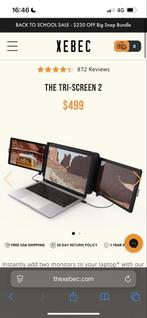Xebec Tri-Screen 2 - Nieuw in doos, Computers en Software, Monitoren, Gaming, IPS, Kantelbaar, Nieuw
