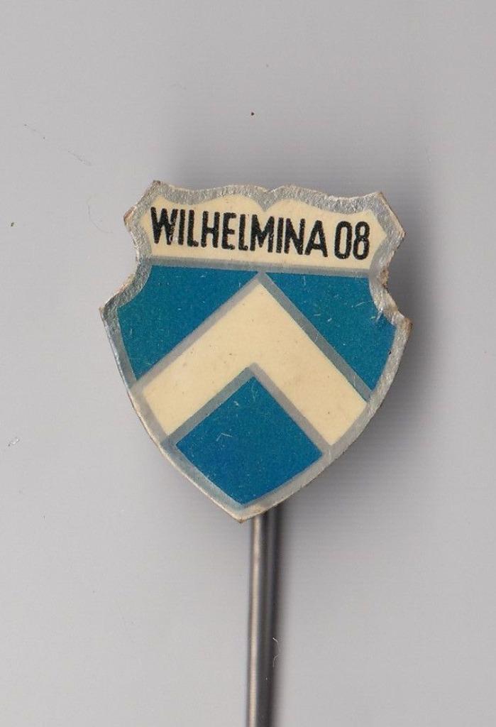 Voetbal Wilhelmina 08 Weert speldje, Verzamelen, Speldjes, Pins en Buttons, Gebruikt, Speldje of Pin, Overige onderwerpen, Ophalen of Verzenden