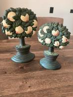 Set van 2 zware Gietijzeren boompjes, Huis en Inrichting, Ophalen of Verzenden, Zo goed als nieuw, Metaal