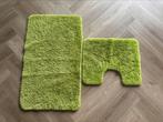 Badmat en toiletmat, Huis en Inrichting, Ophalen of Verzenden, Gebruikt, Groen, Badmat