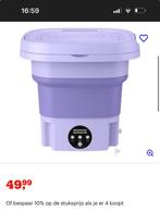 Opvouwbare mini wasmachine, Minder dan 1200 toeren, Minder dan 85 cm, Minder dan 4 kg, Ophalen of Verzenden