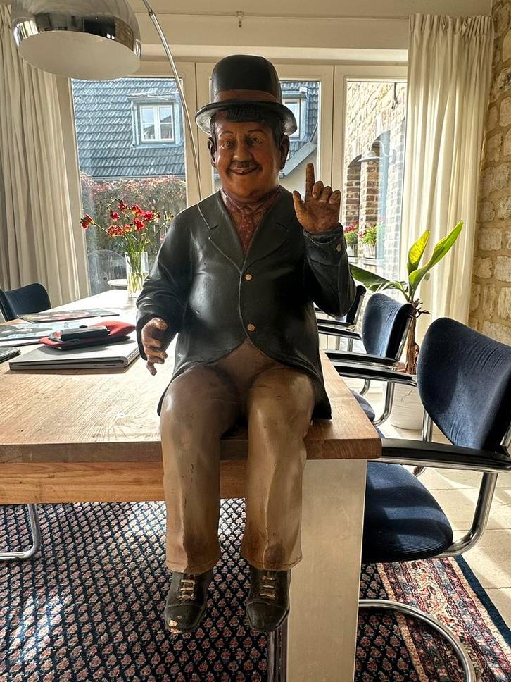 Uniek Beeld van de Dikke (Hardy), Verzamelen, Beelden en Beeldjes, Gebruikt, Mens, Ophalen of Verzenden