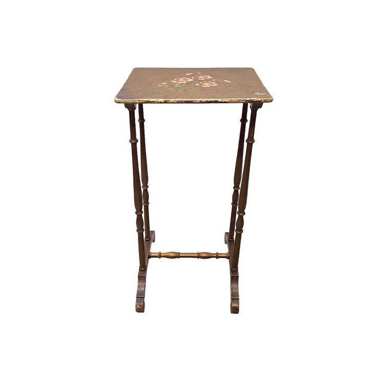 Frans Art Nouveau Japanse stijl bloementafeltje, begin 1900, Antiek en Kunst, Antiek | Meubels | Tafels, Ophalen of Verzenden