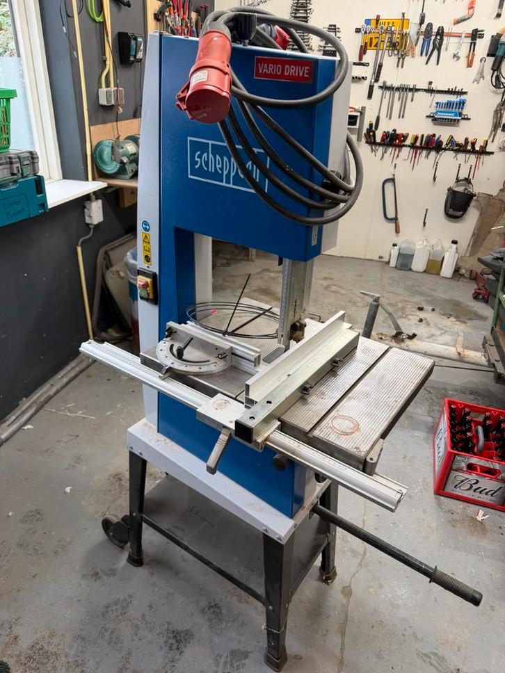 Scheppach basa3 380v/400v, Doe-het-zelf en Verbouw, Gereedschap | Zaagmachines, Zo goed als nieuw, Lintzaag, 1200 watt of meer