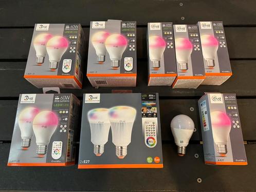 13x iDual multicolor LED lampen + 4 remotes, Huis en Inrichting, Lampen | Wandlampen, Zo goed als nieuw, Ophalen of Verzenden