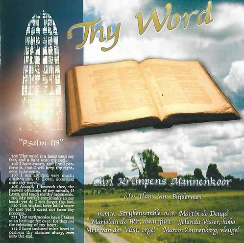 2CD: Chr. Krimpens Mannenkoor - Thy Word, Cd's en Dvd's, Cd's | Religie en Gospel, Zo goed als nieuw, Koren of Klassiek, Ophalen of Verzenden