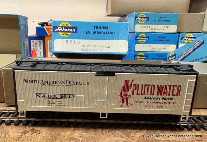 USA Reefer / Boxcar Athearn met Kadee 7 stuks, Hobby en Vrije tijd, Modeltreinen | H0, Gebruikt, Wagon, Gelijkstroom, Overige merken