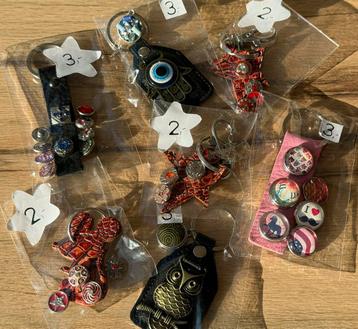 Leuke sleutelhangers met chunks, Sinterklaas of kerst kado ! beschikbaar voor biedingen