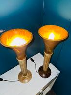 Twee vintage Spaanse Albaster lampen zware kwaliteit, Ophalen, A, A, A