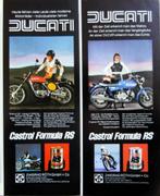11 vintage advertenties reclames Ducati motorfiets 1975-81 m, Verzenden, Gebruikt, Auto's