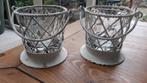 Stevige smeedijzeren windlichten, Ophalen of Verzenden, Overige materialen, Minder dan 25 cm
