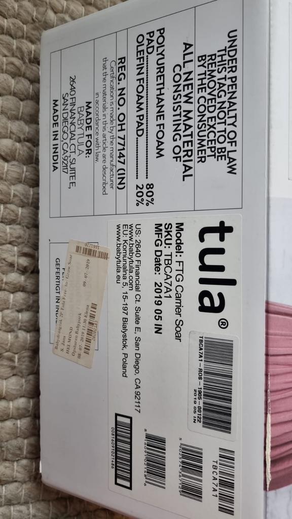 Tula Free-to-Grow Draagzak - Zo Goed Als Nieuw!, Kinderen en Baby's, Babydragers en Draagdoeken, Zo goed als nieuw, Draagzak, Buik of Rug