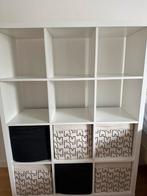 IKEA KALLAX 112x147 met dozen, Ophalen, Zo goed als nieuw, 25 tot 50 cm, Minder dan 100 cm