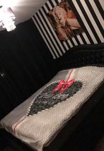 Bed 2.00x1.80, Huis en Inrichting, Ophalen, Zwart, 180 cm, 200 cm