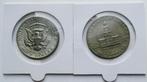 * USA - 2 x Half Dollar Kennedy-1972 + 1776-1976 *Incl Porto, Postzegels en Munten, Munten | Amerika, Verzenden, Noord-Amerika