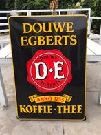 Douwe Egberts emaille reclamebord, Ophalen of Verzenden, Gebruikt, Reclamebord