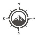 Camper caravan auto sticker adventure kompas bergen