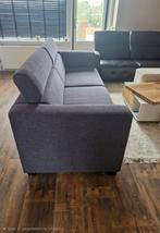 Montèl 3-zits bank - Grijs/Zwart - 240 cm, Ophalen, 75 tot 100 cm, Driepersoons, 200 tot 250 cm