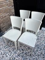 Gratis houten eetkamerstoelen, Ophalen, Gebruikt, Wit, Vier