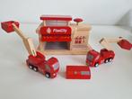 Plancity brandweer, Kinderen en Baby's, Speelgoed | Houten speelgoed, Ophalen of Verzenden, Zo goed als nieuw, Overige typen