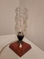 Vintage art deco glazen lamp bedlamp, Ophalen of Verzenden