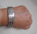 Zilveren zware Silk armband nr.1189, Sieraden, Tassen en Uiterlijk, Armbanden, Verzenden, Zo goed als nieuw, Zilver, Zilver