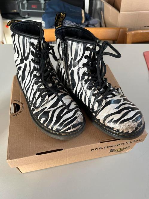 Dr Martens zebra laarsjes maat 34, Kinderen en Baby's, Kinderkleding | Schoenen en Sokken, Gebruikt, Laarzen, Jongen of Meisje