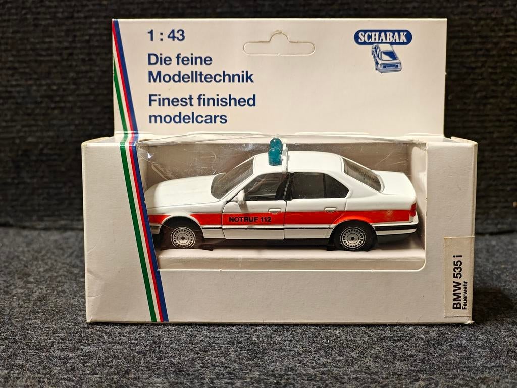 BMW 5 serie E34 1:43 Schabak Notruf Ambulance, Ophalen of Verzenden, Zo goed als nieuw, Auto, Overige merken