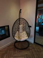 Mooie hangstoel (egg) te koop!, Ophalen, Gebruikt, Zwart, Metaal