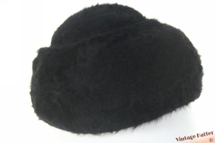 Vintage Flexibele dameshoed Kangol zwart angora 56, Kleding | Dames, Hoeden en Petten, Zo goed als nieuw, Hoed, 56 of 57 cm (M, 7 of 7⅛ inch)
