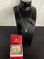 Majorica parel ketting met parel oorstekers, Nieuw, Sieraden, Tassen en Uiterlijk, Ophalen, Zo goed als nieuw, Wit, Overige materialen