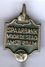 Spaarbank voor de stad Amsterdam zilverkl speldje ( V_007a ), Verzamelen, Nieuw, Merk, Speldje of Pin, Verzenden