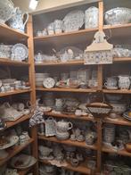 Web winkel  blauw blau saks servies  borden soepkommen enz, Antiek en Kunst, Antiek | Servies compleet, Ophalen of Verzenden