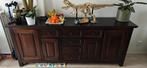 Hardhouten dressoir 4x deuren, 6 lades en 2 planken., Ophalen, Zo goed als nieuw, 200 cm of meer, 25 tot 50 cm