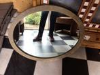 Mooie groten spiegel met grijzen loodrand, Ophalen, Gebruikt