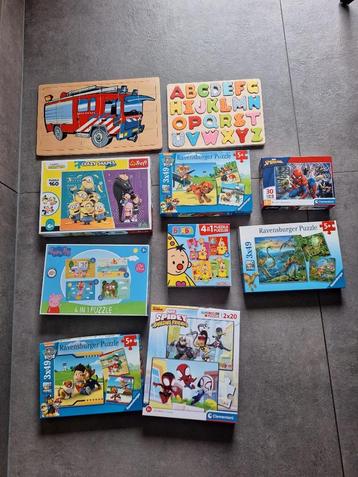 10 kinderpuzzels beschikbaar voor biedingen
