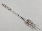 Zilveren Cakevork rococo bloemen antiek 835 zilver, Antiek en Kunst, Ophalen of Verzenden, Zilver