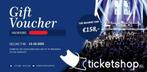 Gift voucher ticketshop twv 158.00 - o.a. De Mega Sint Show, Tickets en Kaartjes, Eén persoon, Cadeaubon, Overige typen