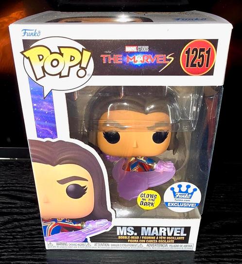 Funko Pop! 1251 Ms. Marvel (MARVEL) GitD Exclusive, Verzamelen, Poppetjes en Figuurtjes, Nieuw, Ophalen of Verzenden
