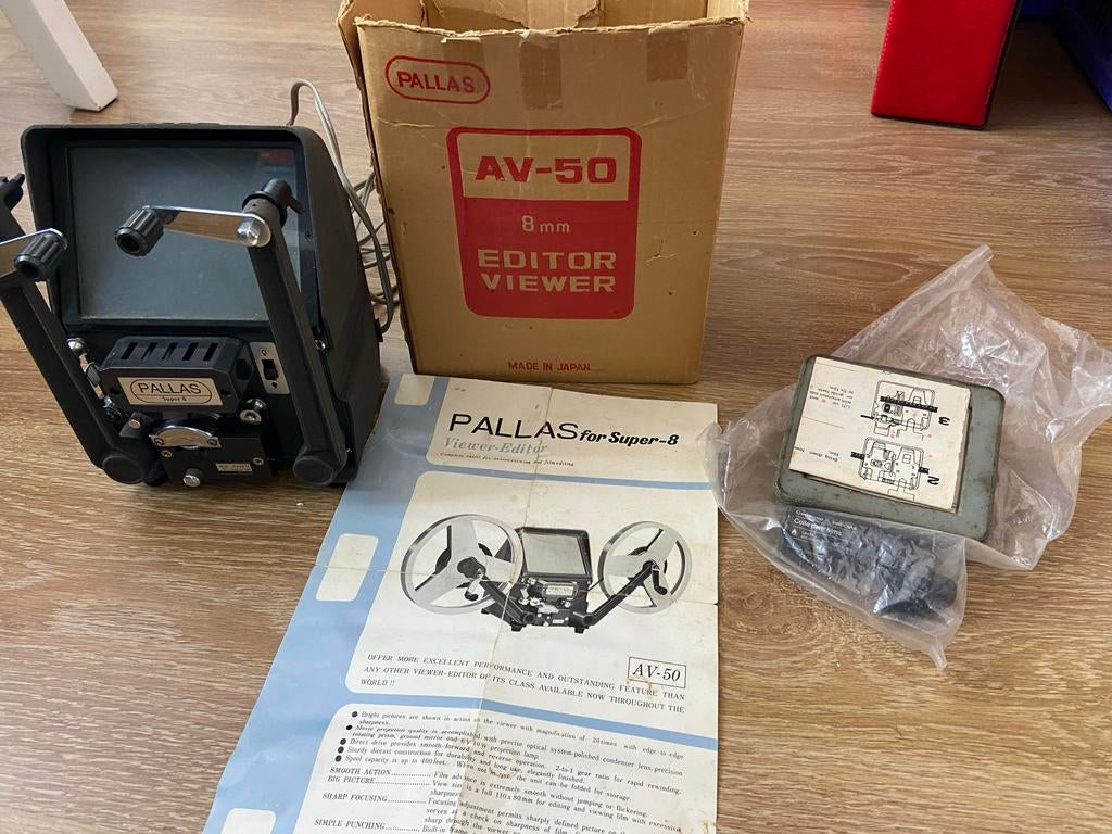 Pallas AV-50 8mm Editor Viewer, Audio, Tv en Foto, Filmrollen, Ophalen of Verzenden, 8mm film
