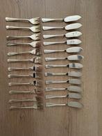 Zilveren visbestek 12-delig, Antiek en Kunst, Ophalen of Verzenden, Zilver
