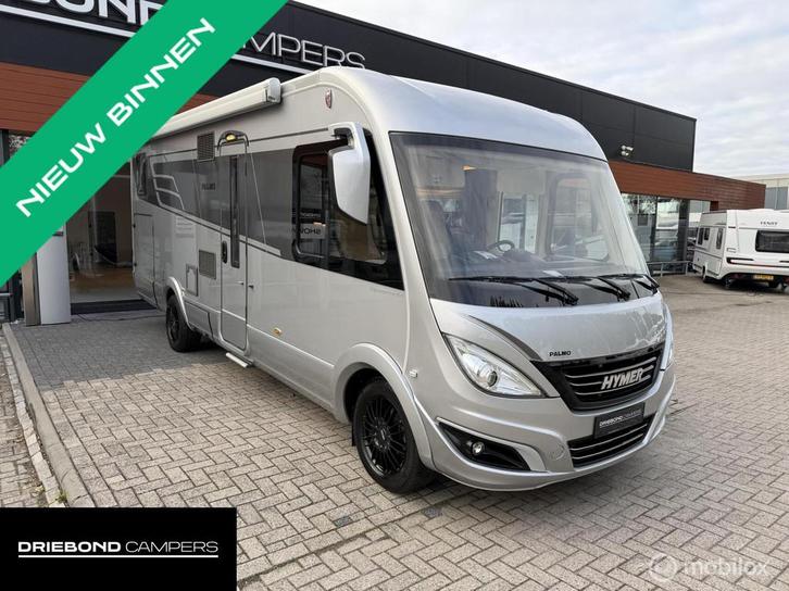 Hymer B704 SL Palmo Enkele Bedden Hefbed 2X Airco Zonnepanel, Caravans en Kamperen, Campers, Bedrijf, tot en met 4, Integraal