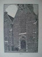 10 / Hoorn de  St.Maria Kerk   Gravure 1902, Antiek en Kunst, Kunst | Etsen en Gravures, Ophalen of Verzenden