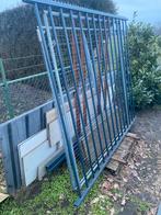 Hekwerk verzinkt en gecoat grijs, Ophalen, Zo goed als nieuw, IJzer, Spijlenhekwerk
