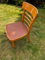 Vintage Gebr. Verhouden leren Stoel - Oirschot 1956 ca., Antiek en Kunst, Antiek | Meubels | Stoelen en Banken, Ophalen of Verzenden