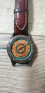 Ethno horloge jaren 90, Overige merken, Staal, Ophalen of Verzenden, Leer