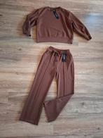 Bruin pak. Co ord set.  Travelstof jogging. Iz Naiz. Zoso. M, Kleding | Dames, Ophalen of Verzenden, Zo goed als nieuw